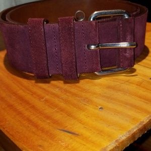 Club Monaco leather suede belt